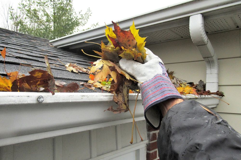 Stopped Up Gutter Cleaning