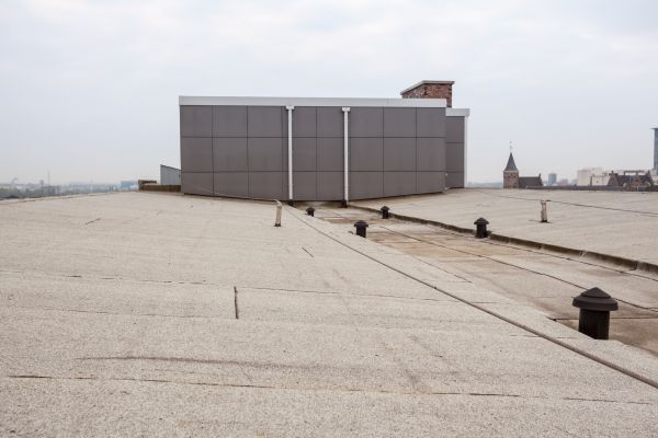 Flat Roof Drain Installation